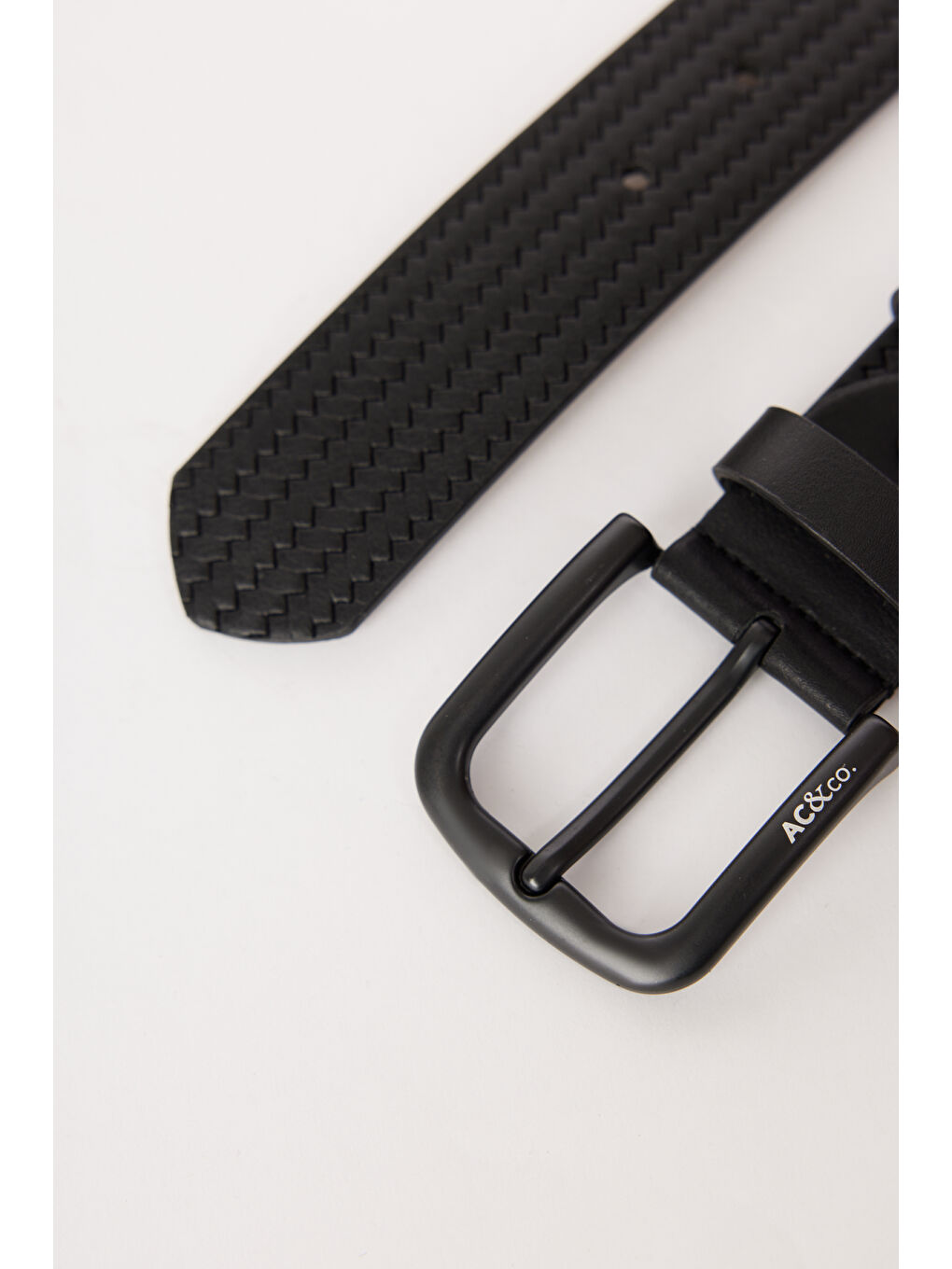 Erkek Siyah Casual Suni Deri Kemer-1