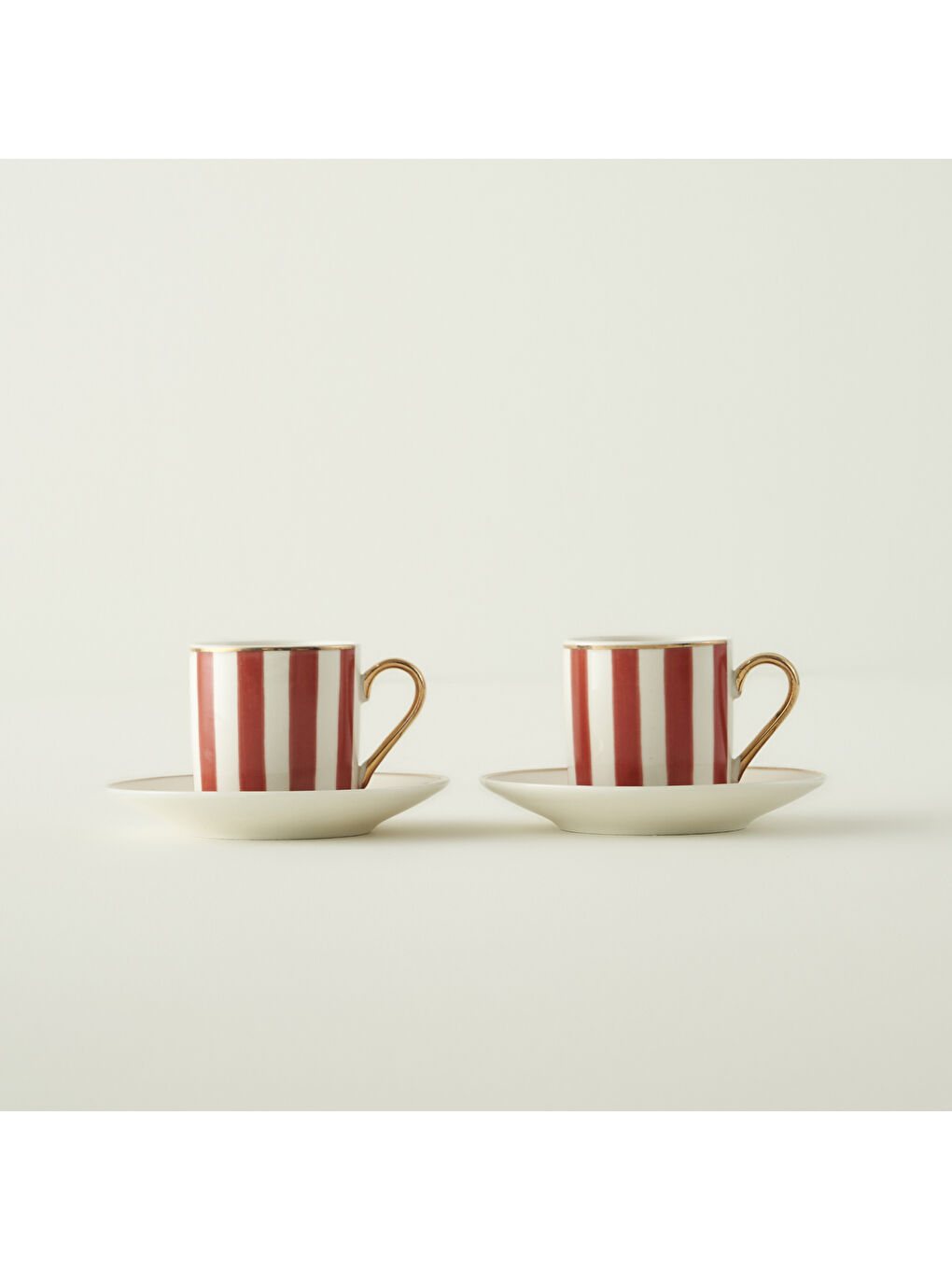 Blossom Porselen 2'li Kahve Fincanı Seti Kırmızı (90 cc)