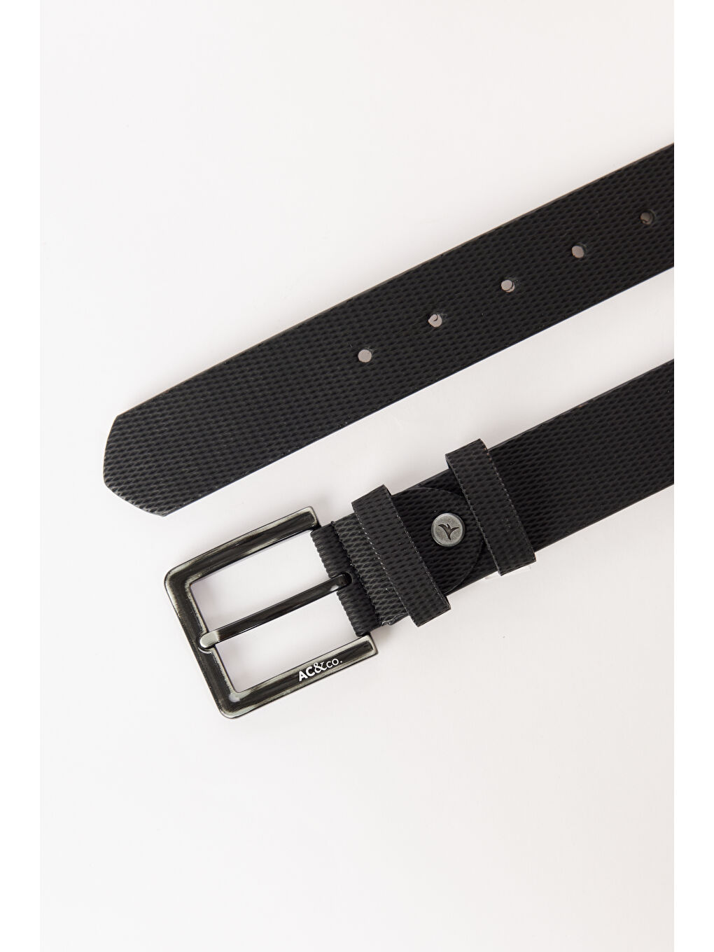 Erkek Siyah Casual Suni Deri Kemer-1