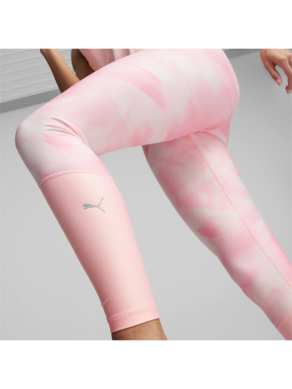 Mavi ULTRAFORM Yüksek Bel Kadın Baskılı Uzun Koşu Taytı-2