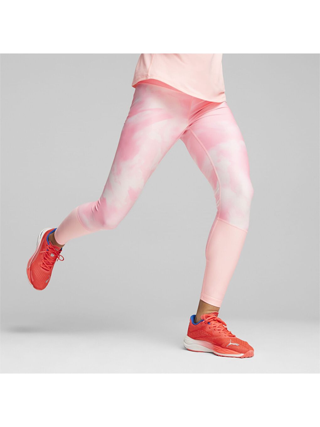 Mavi ULTRAFORM Yüksek Bel Kadın Baskılı Uzun Koşu Taytı-6