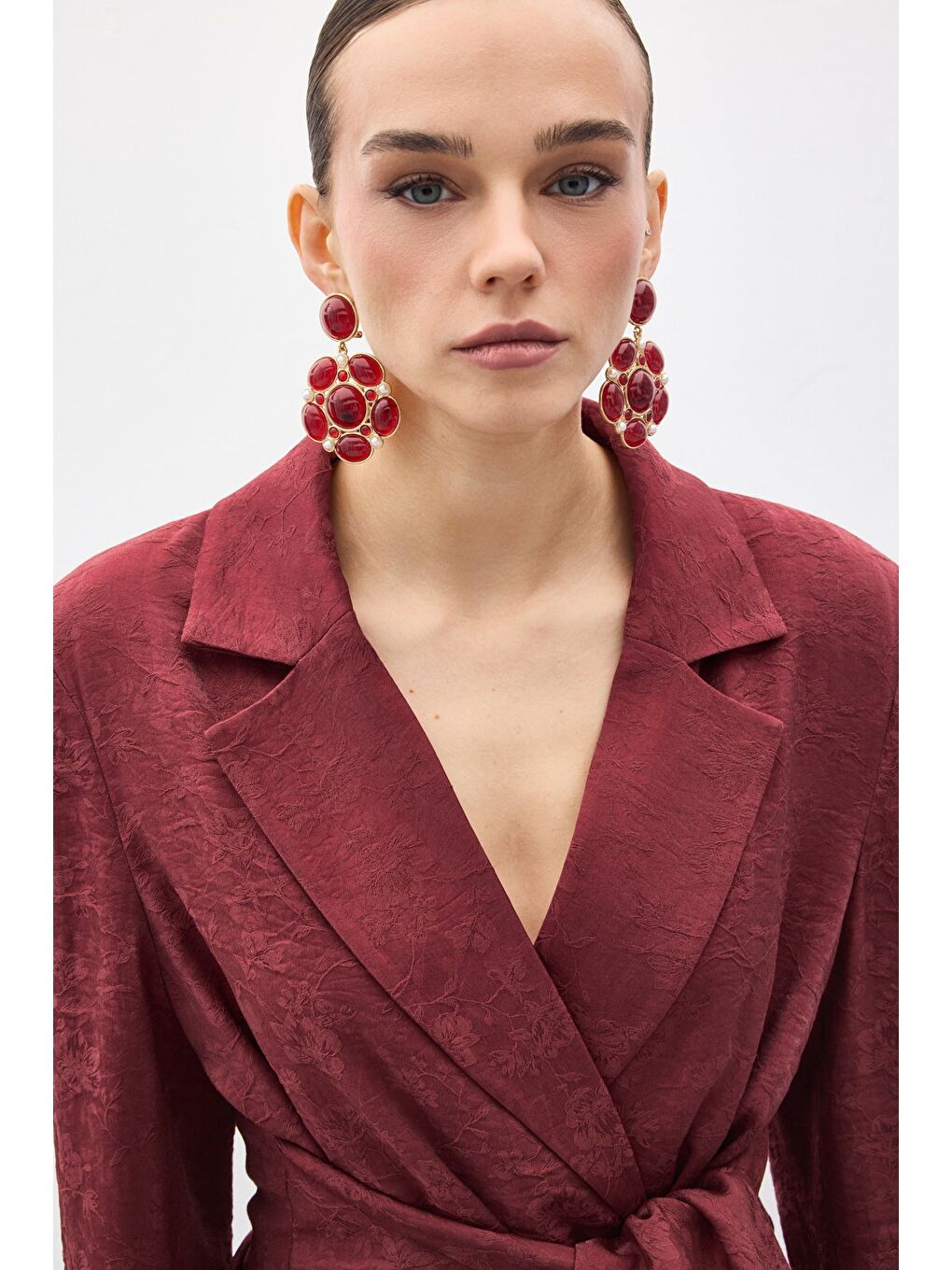 Freya Ceket - Bordo-5