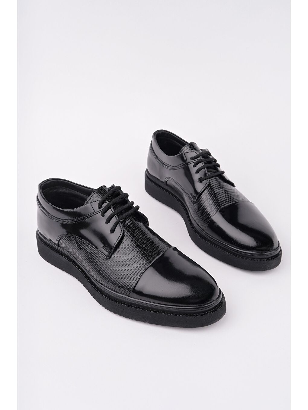 Siyah Mercal Erkek Günlük Klasik Casual Ayakkabı-1