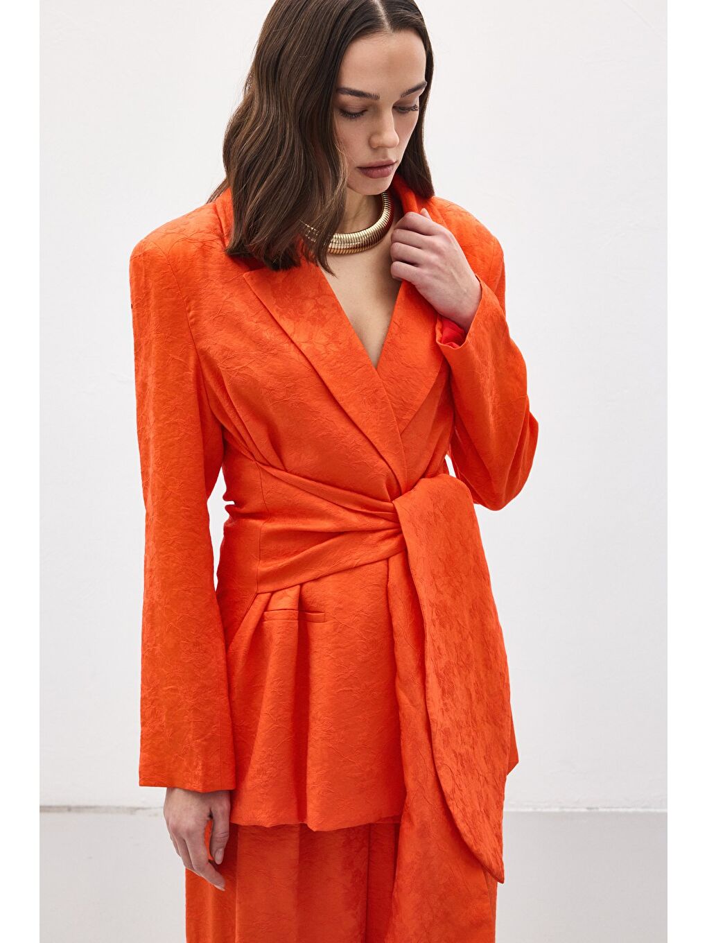 Turuncu Freya Ceket - Oranj-2