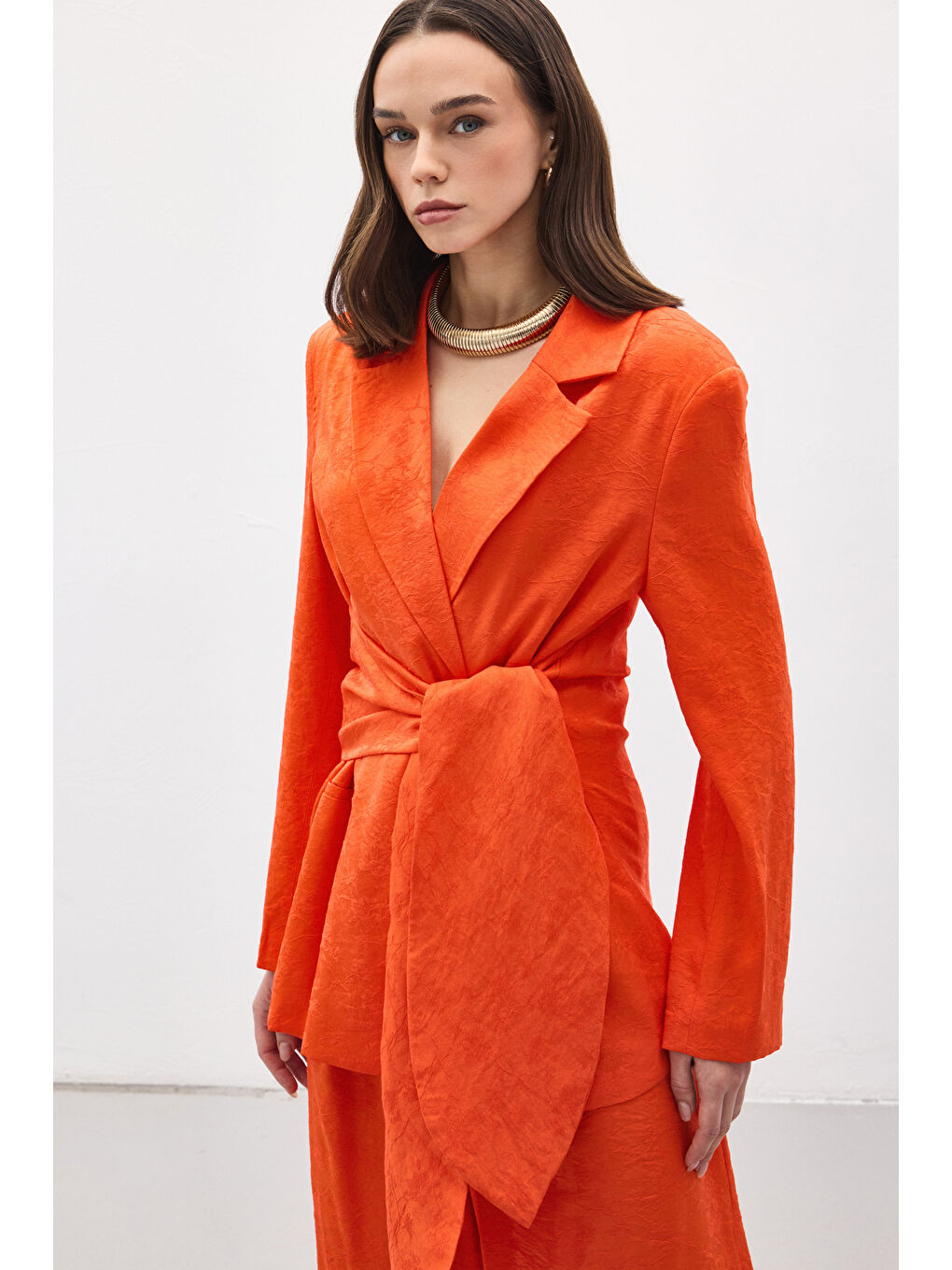 Turuncu Freya Ceket - Oranj-3