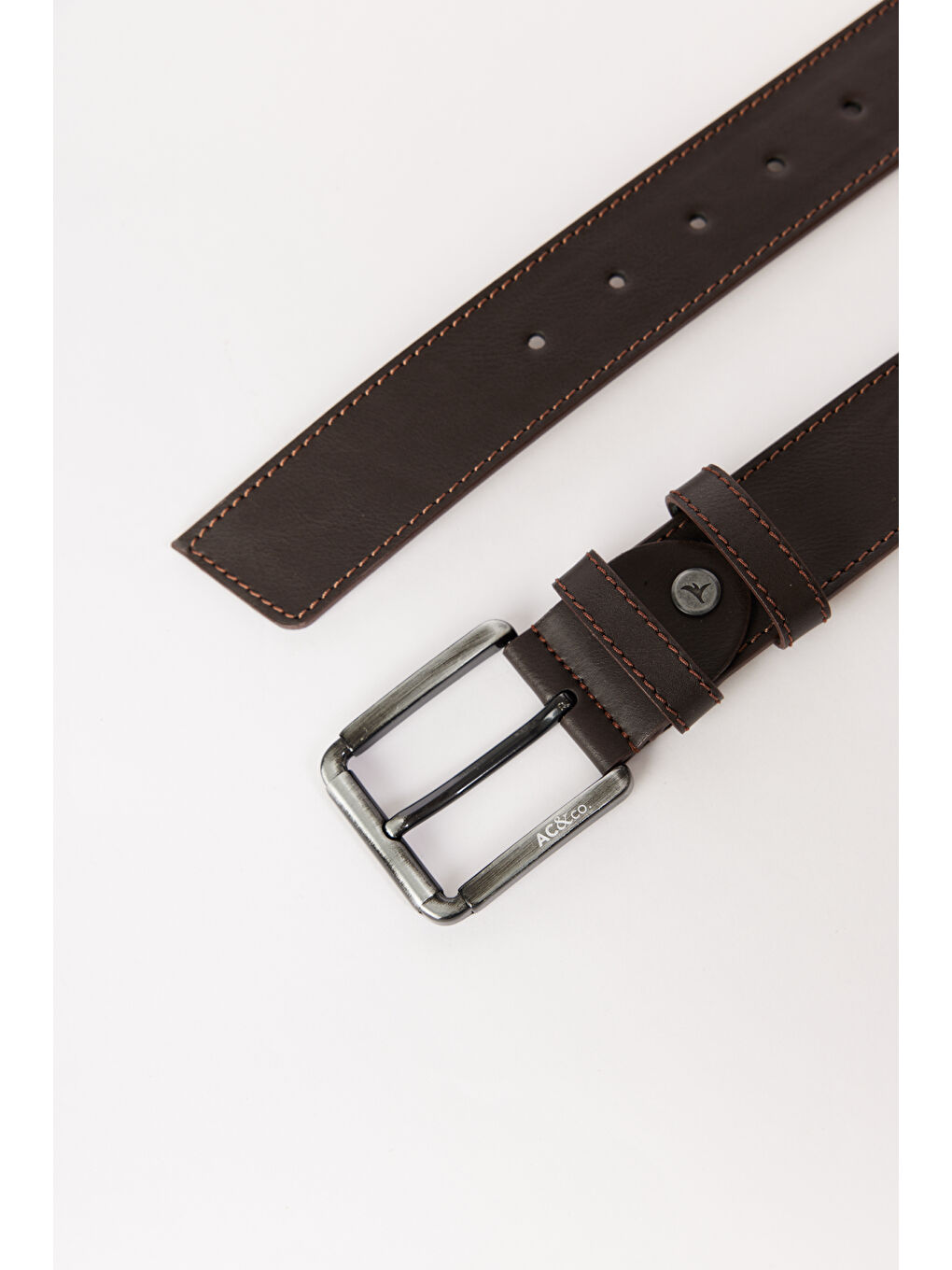 Erkek Kahverengi Casual Suni Deri Kemer-1