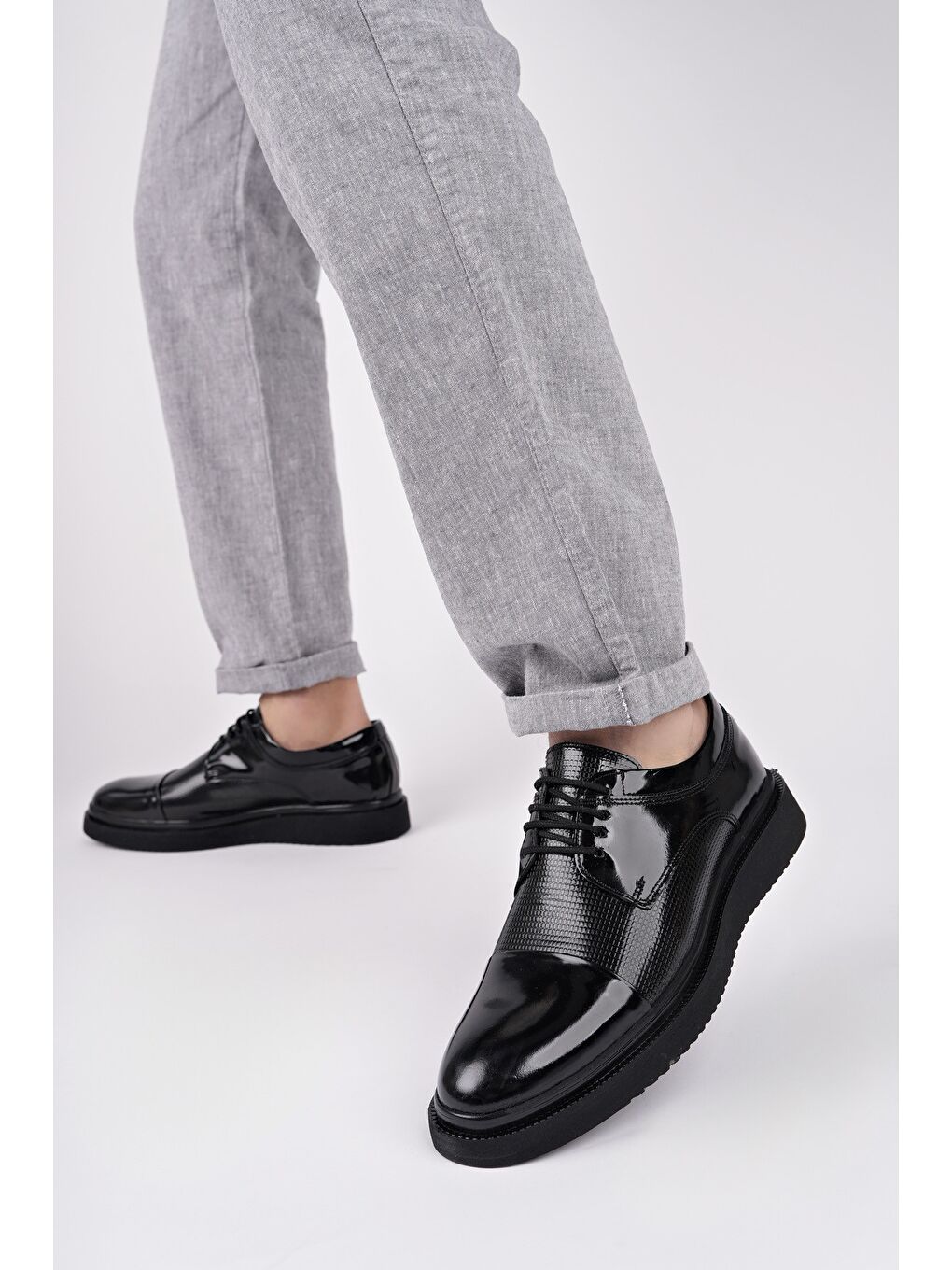 Siyah Mercal Erkek Günlük Klasik Casual Ayakkabı-5