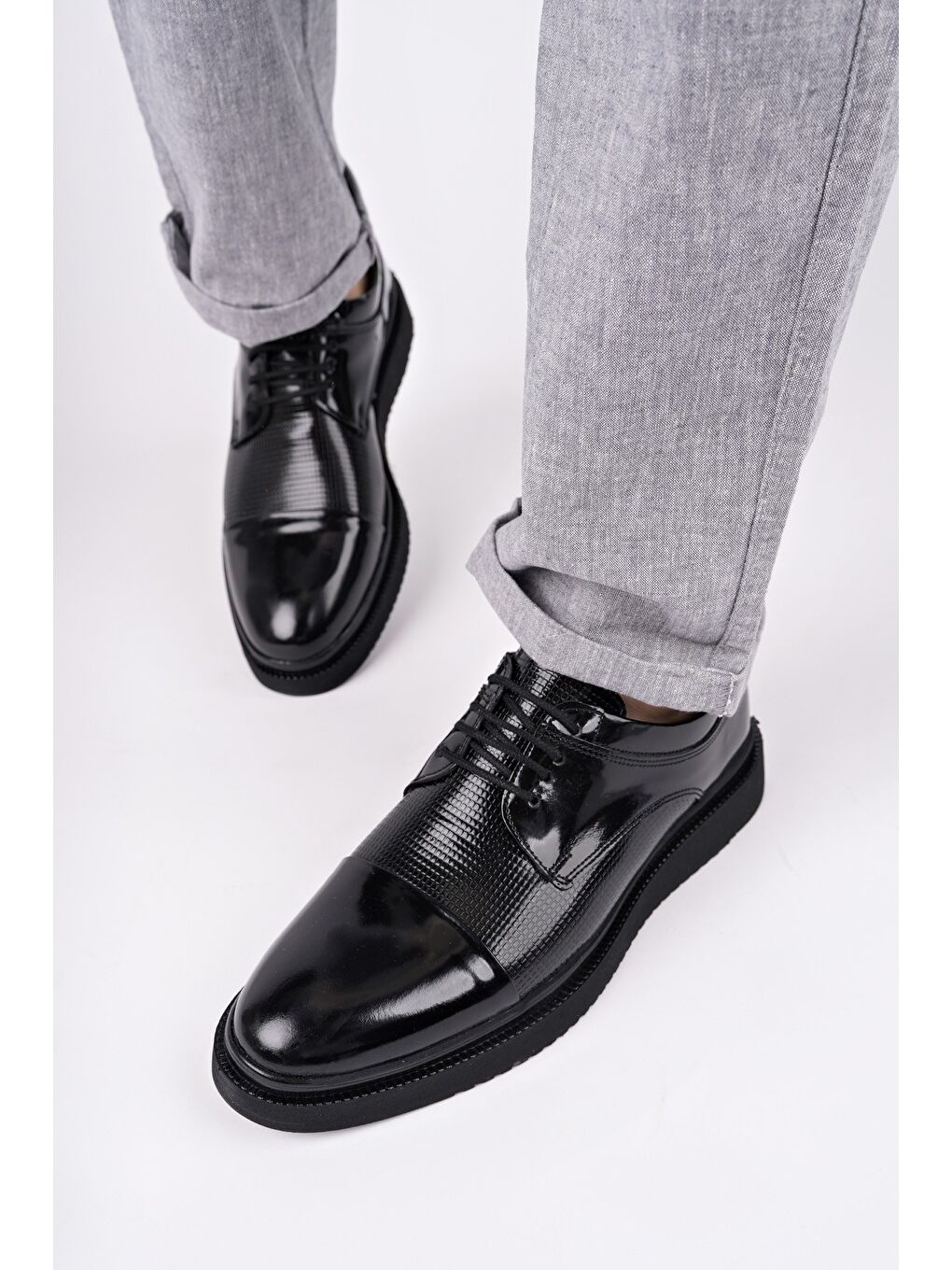 Siyah Mercal Erkek Günlük Klasik Casual Ayakkabı-6