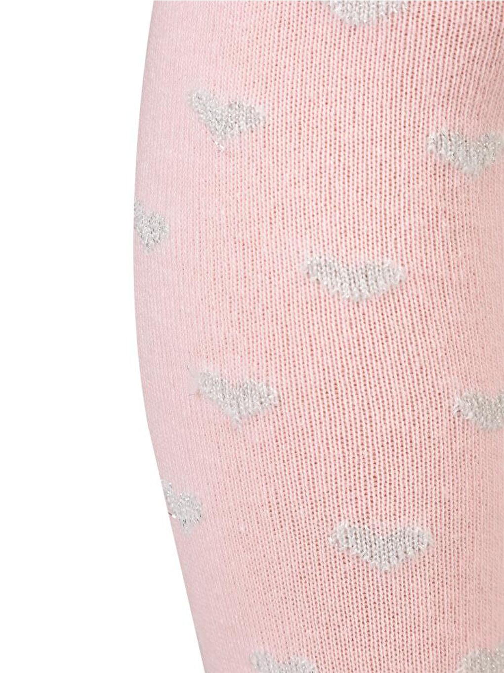 Girls Simli Kalp 3-11 Yaş Kız Külotlu Çorap - Pembe 9-10 Yaş-1