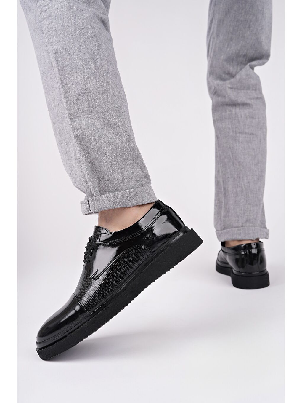 Siyah Mercal Erkek Günlük Klasik Casual Ayakkabı-7