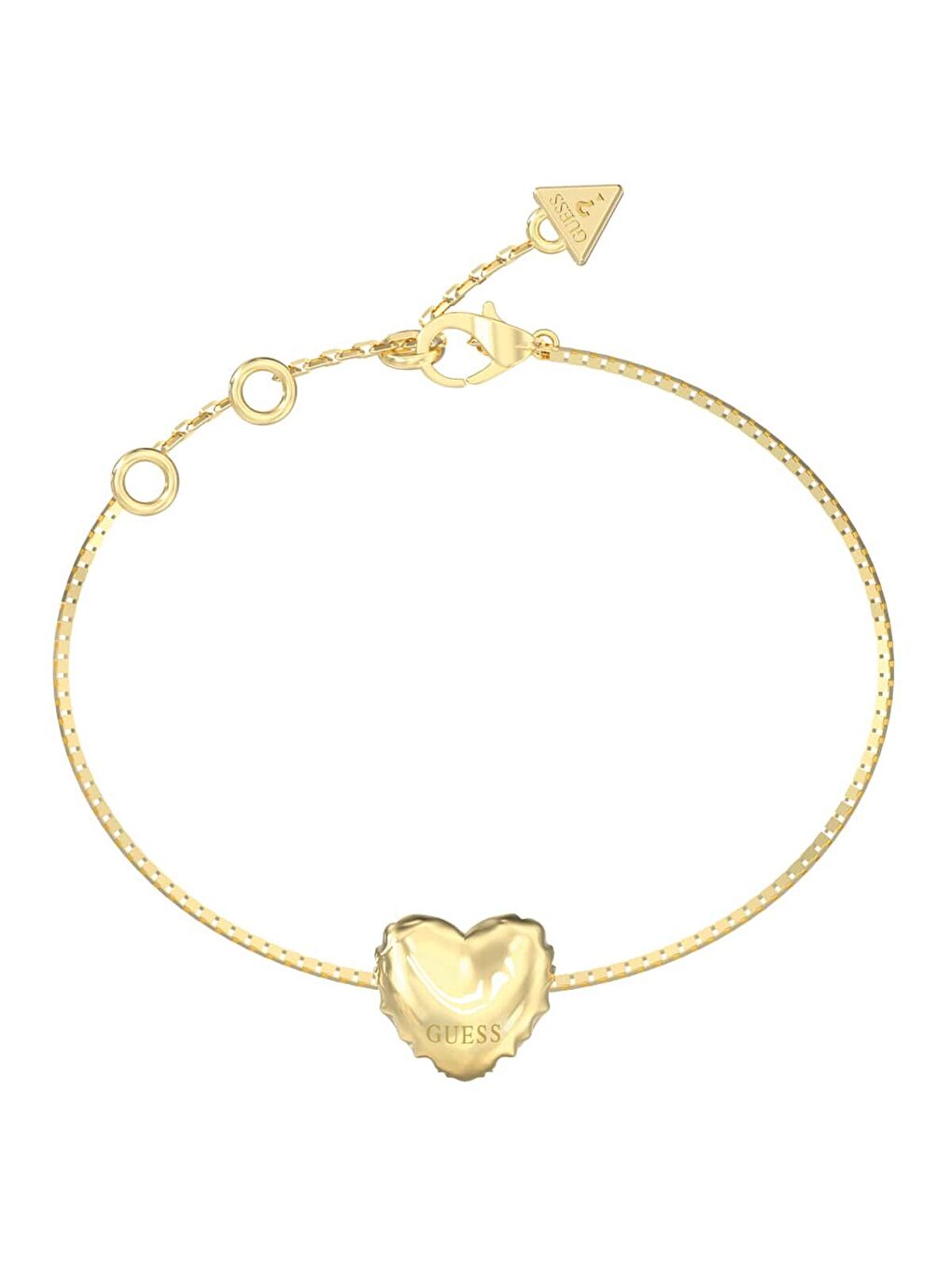 Sarı JGUJUBB05542JWYGS Kalpli Kadın Bileklik