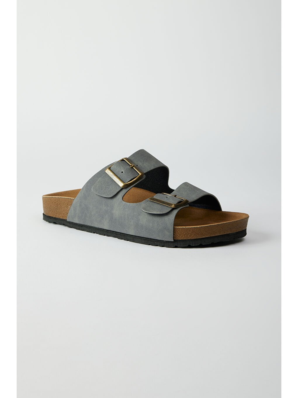 Erkek Antrasit Desensiz Terlik