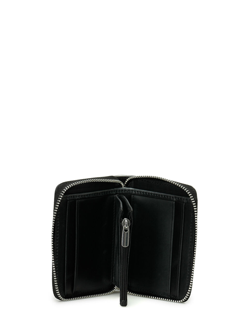 FERMUARLI DERI CZDN 5FX Siyah Unisex Cüzdan-2