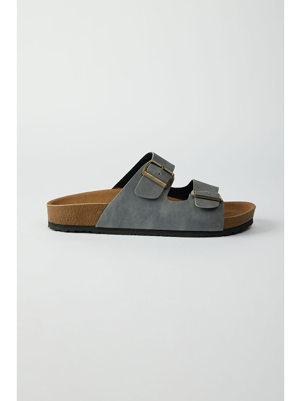 Erkek Antrasit Desensiz Terlik-1