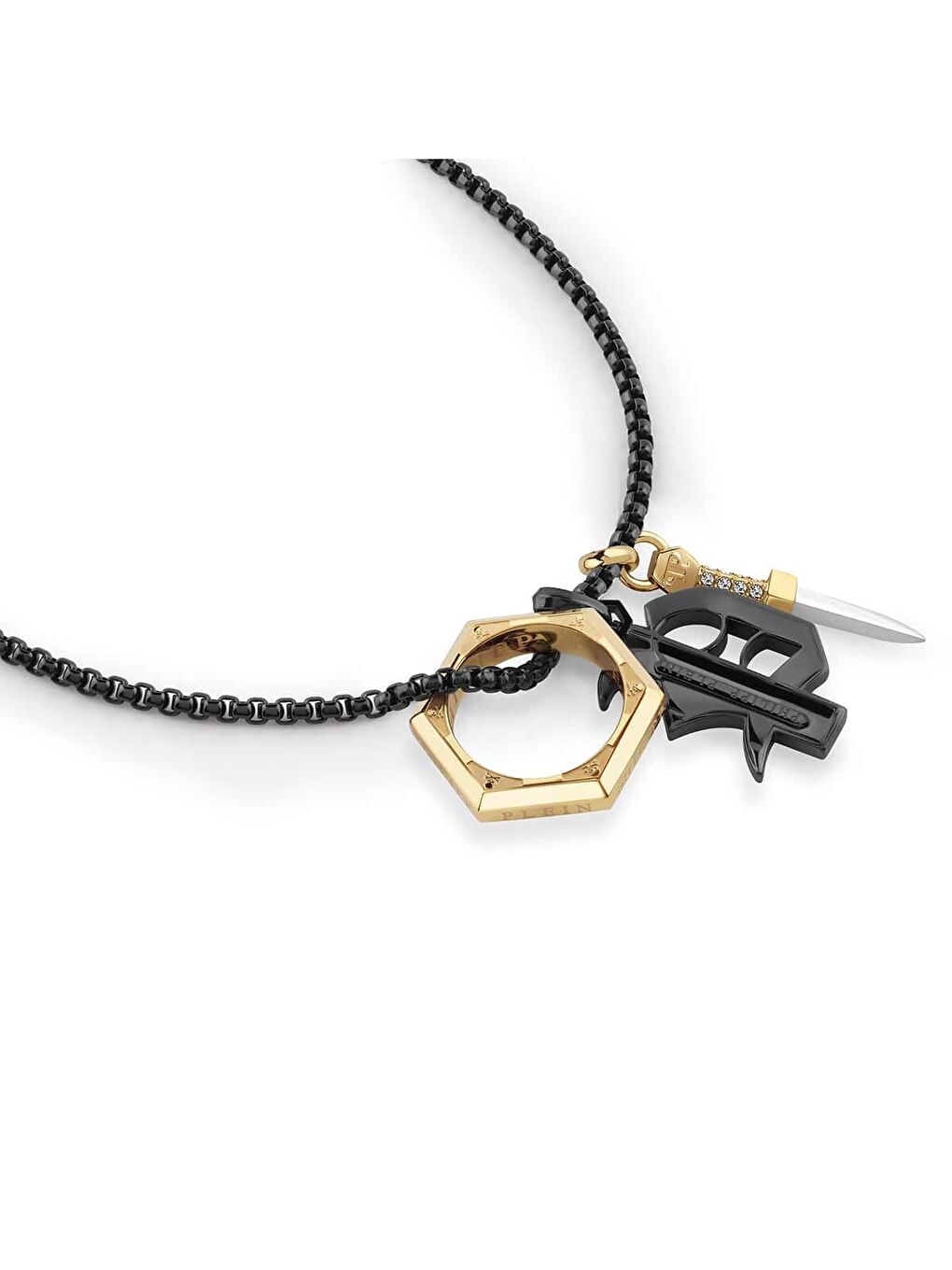 Sarı PJHGA02NU Erkek Kolye-1