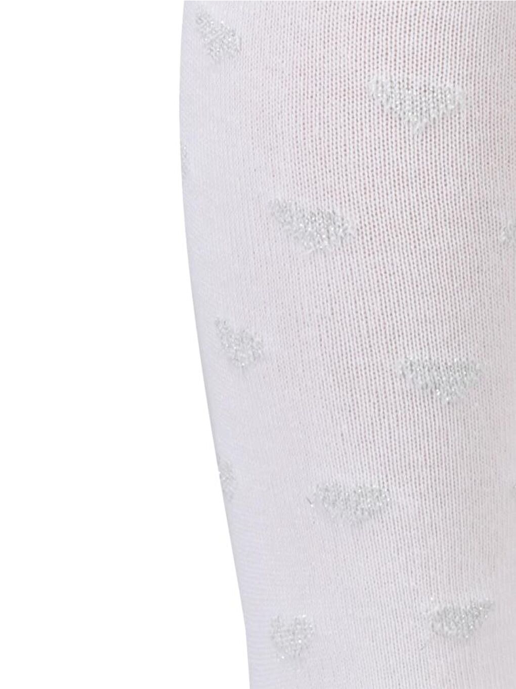 Girls Simli Kalp 3-11 Yaş Kız Külotlu Çorap - Beyaz 11-12 Yaş-2