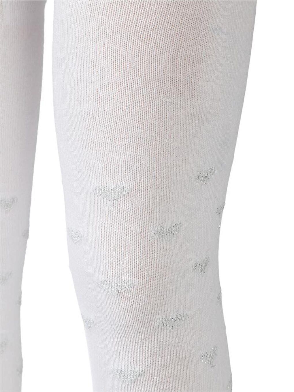Girls Simli Kalp 3-11 Yaş Kız Külotlu Çorap - Beyaz 11-12 Yaş-3