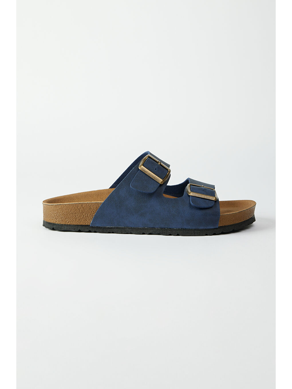 Erkek Lacivert Desensiz Terlik