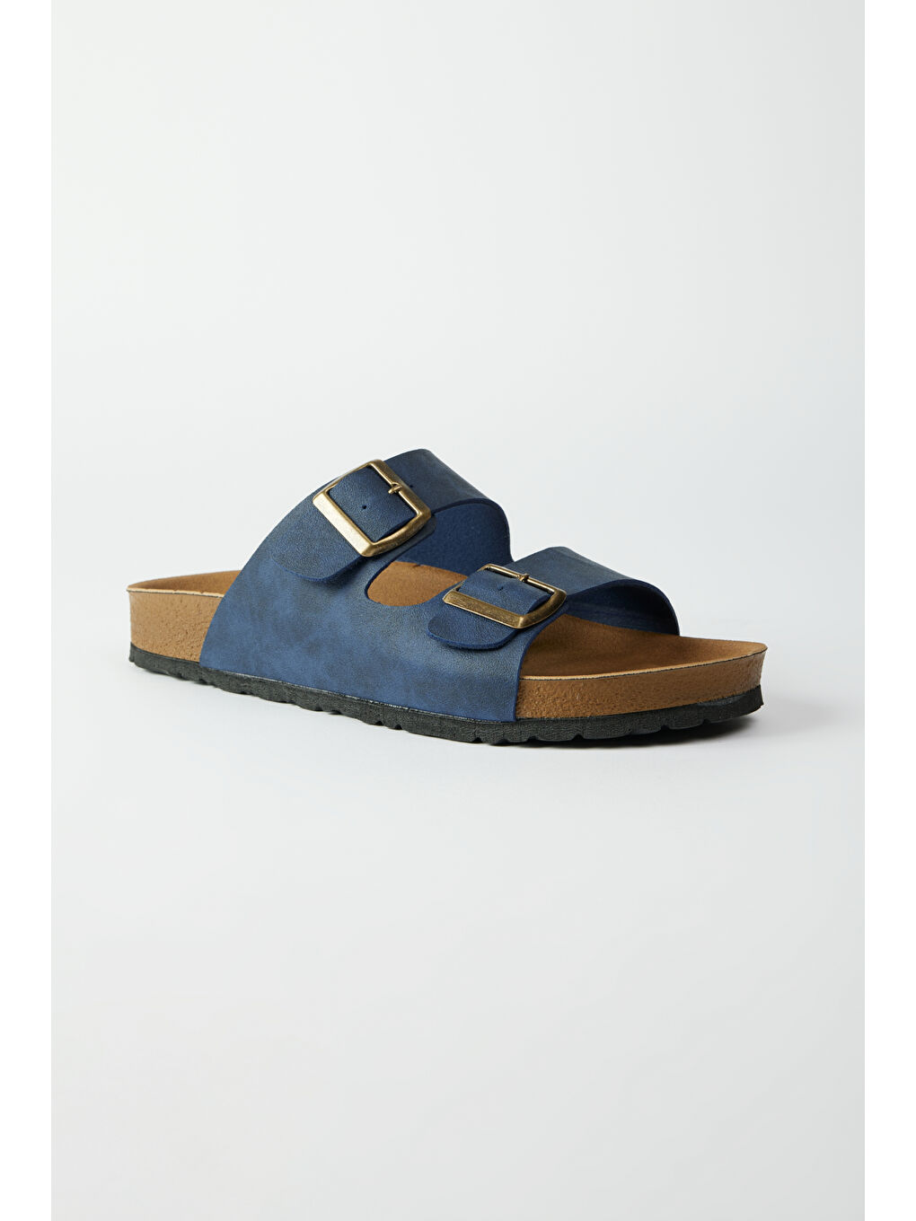 Erkek Lacivert Desensiz Terlik-1