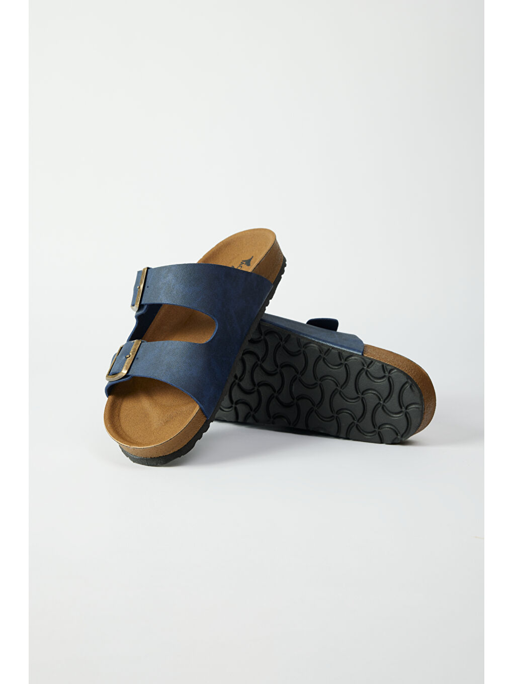 Erkek Lacivert Desensiz Terlik-3