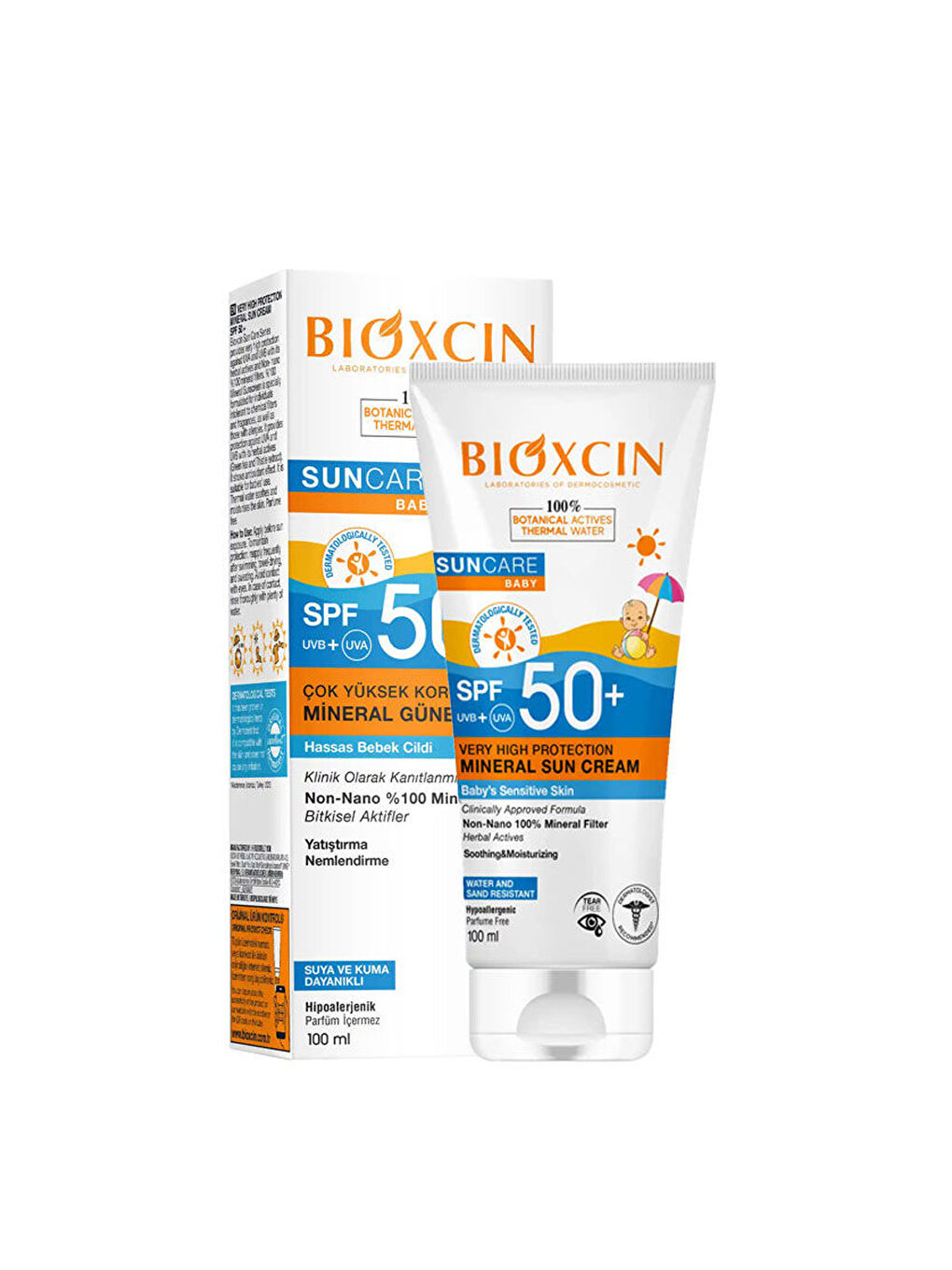 Suncare Baby Çok Yüksek Korumalı Mineral Güneş Kremi SPF50+ 100ml