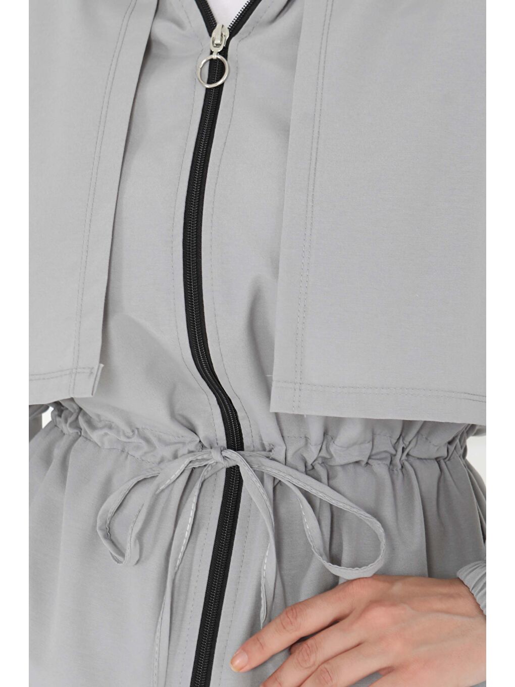 Önden Bağlamalı İkili Takım Gri - 27073-4