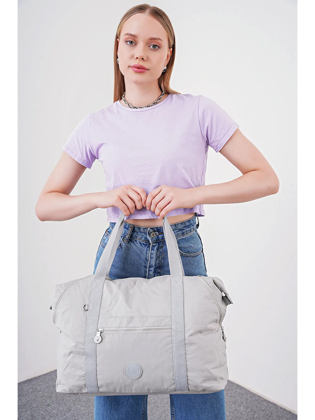 Gri Kadın El Çantası BHPC6013-2