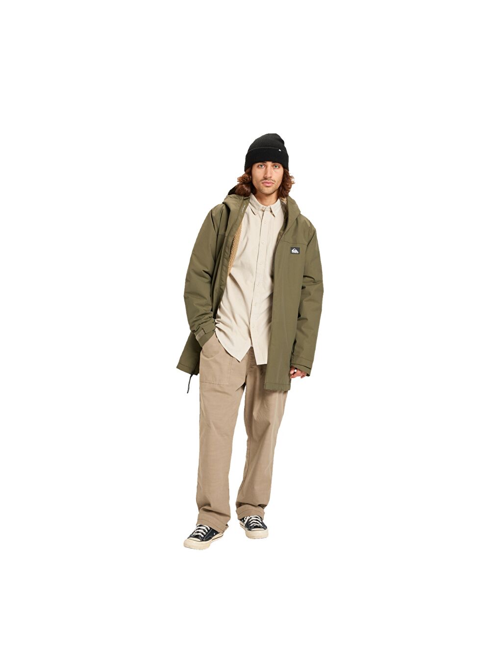 Overcast 3k Parka Erkek Yeşil Mont-5