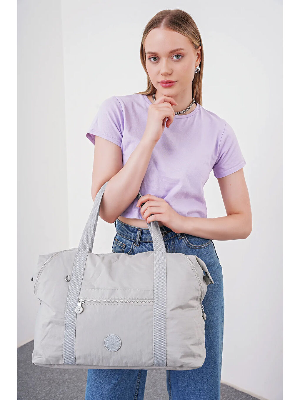 Gri Kadın El Çantası BHPC6013-3