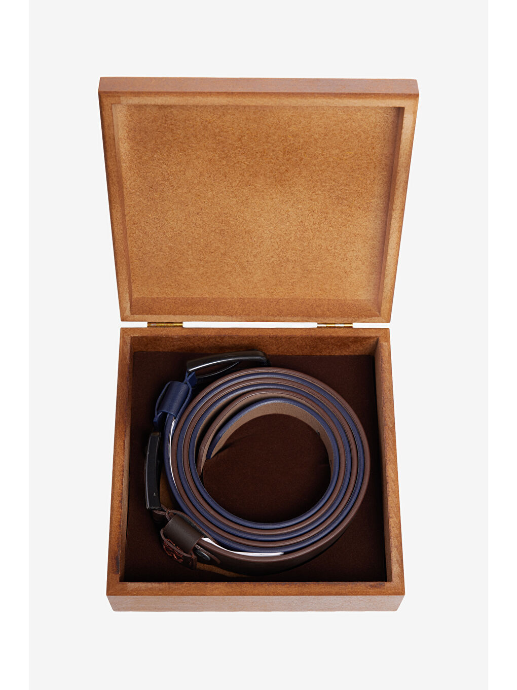 Erkek Lacivert-Kahverengi Lacivert-Kahverengi 2'li Jean Kemeri Kutulu Set-1