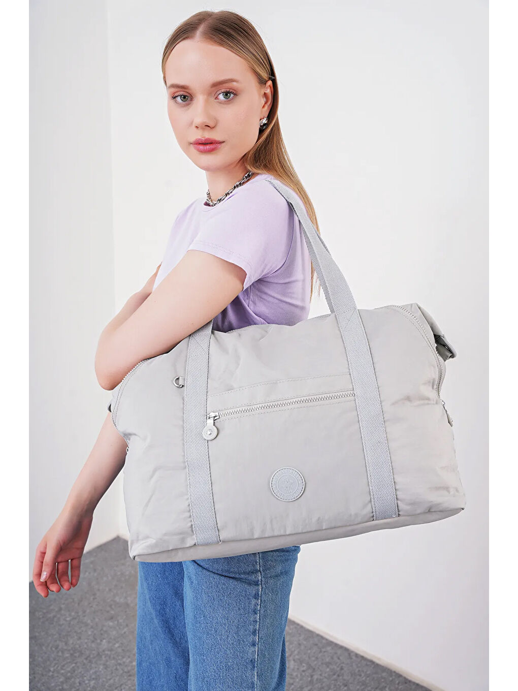 Gri Kadın El Çantası BHPC6013-5