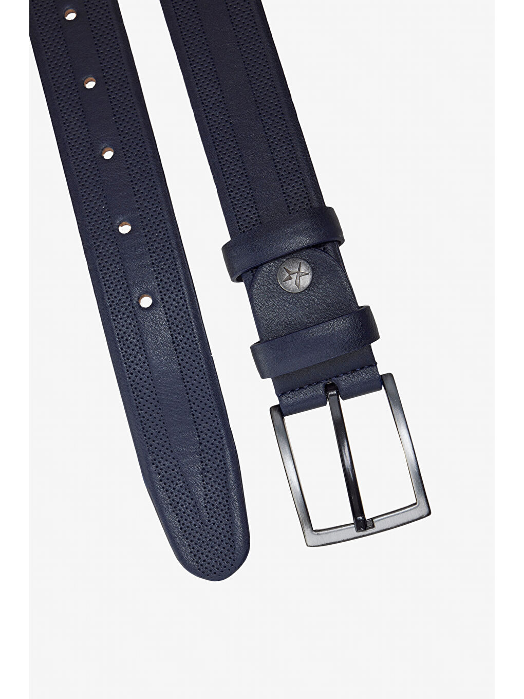 Erkek Siyah-Lacivert Siyah-Lacivert 2'li Casual Kemer Kutulu Set-4