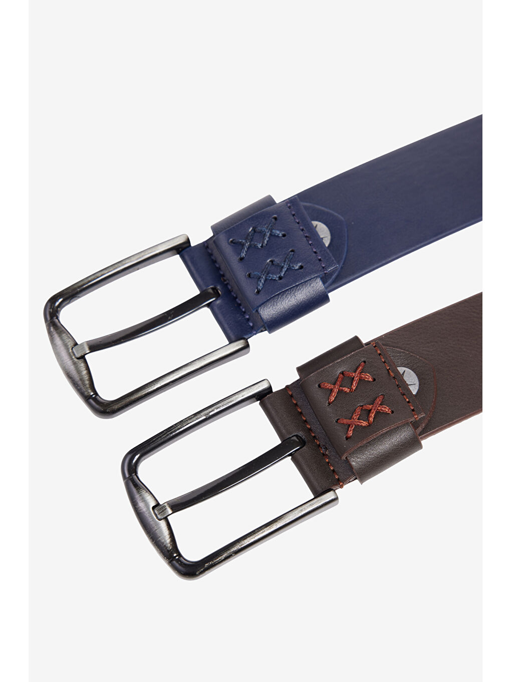 Erkek Lacivert-Kahverengi Lacivert-Kahverengi 2'li Jean Kemeri Kutulu Set-6