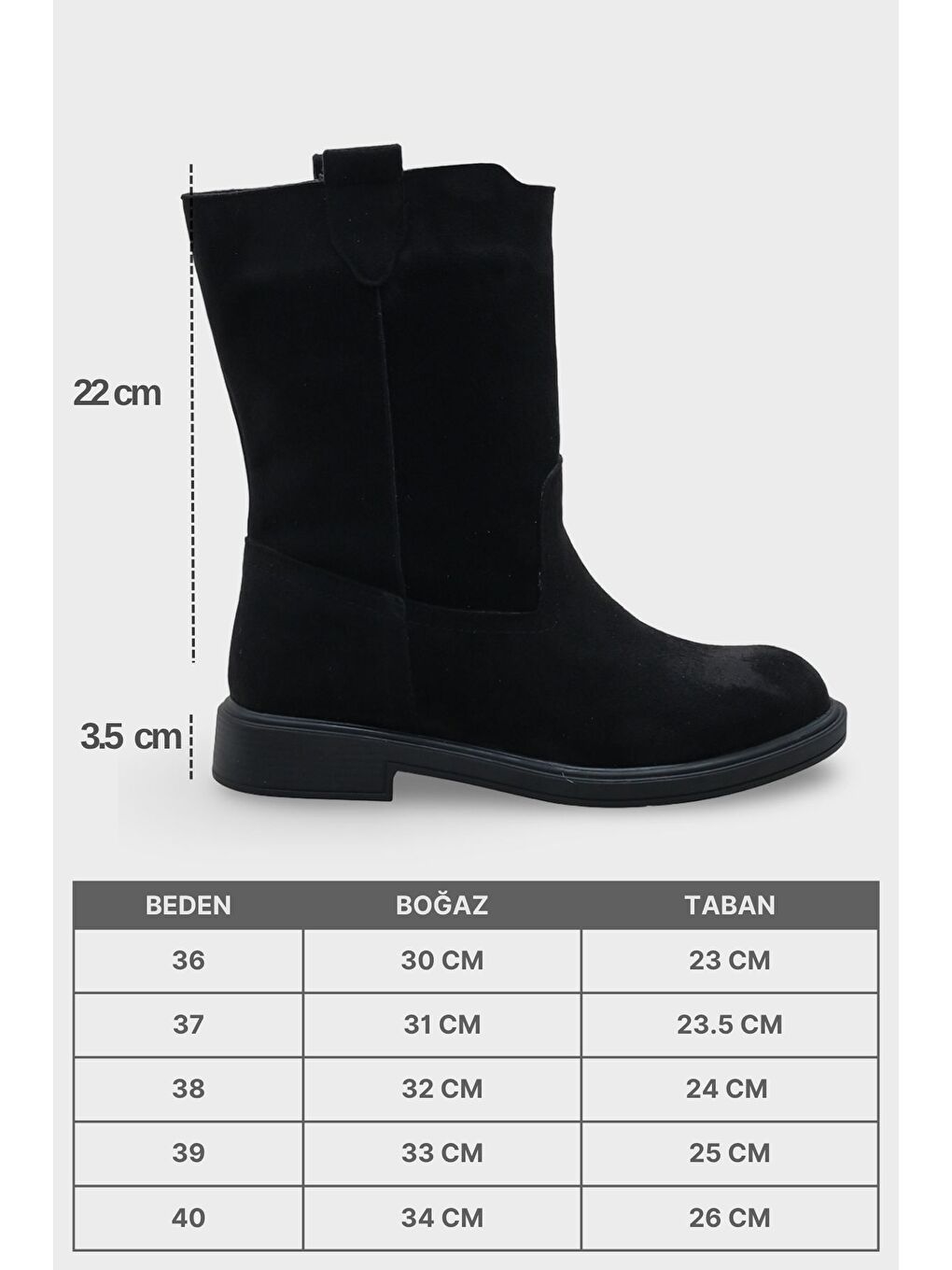 Emmye Kadın Siyah Çekmeli Bot-6