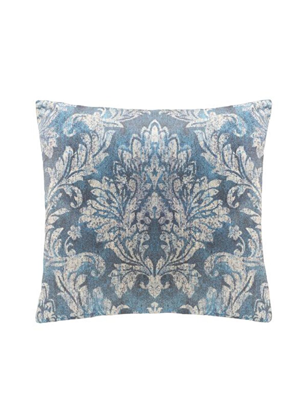 Soft Barok Desenli Kırlent - Lacivert - 40x40 cm-2