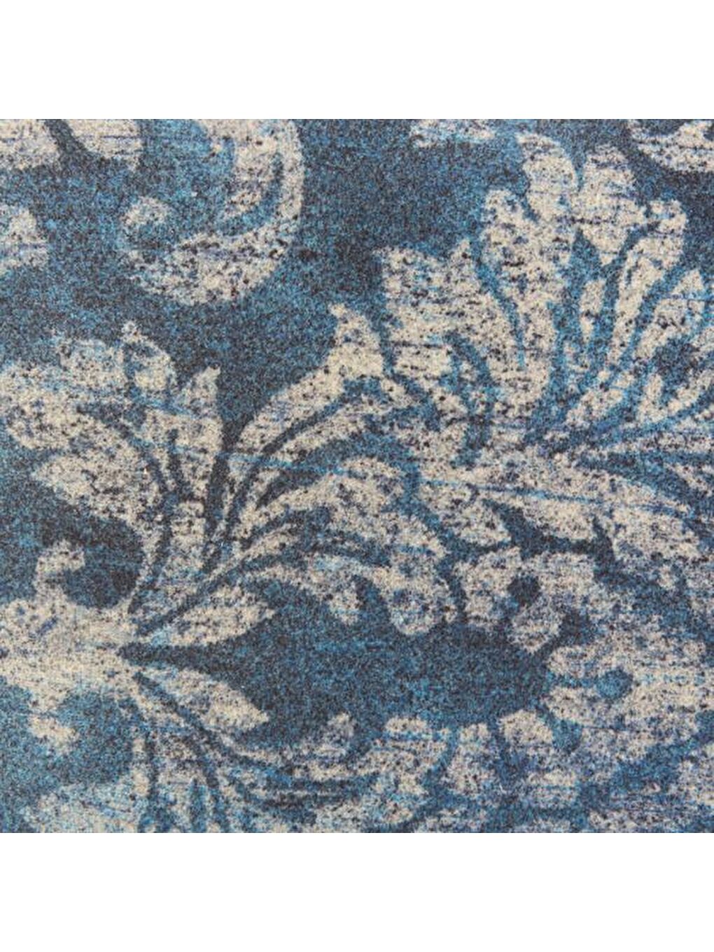 Soft Barok Desenli Kırlent - Lacivert - 40x40 cm-3