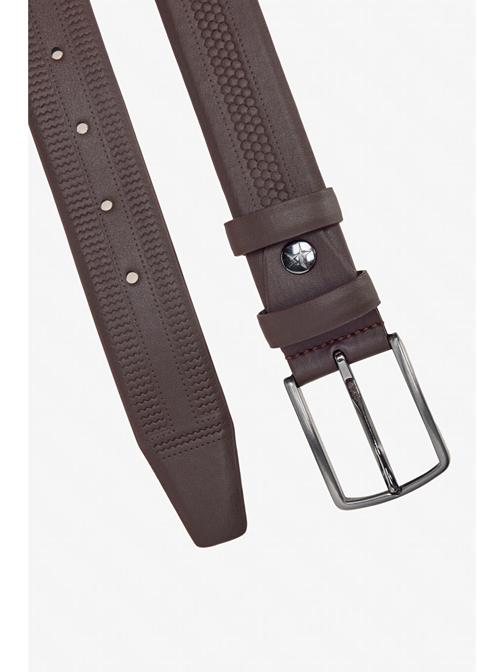 Erkek Siyah-Kahverengi Siyah-Kahverengi 2'li Takım Elbise Kutulu Kemeri-4