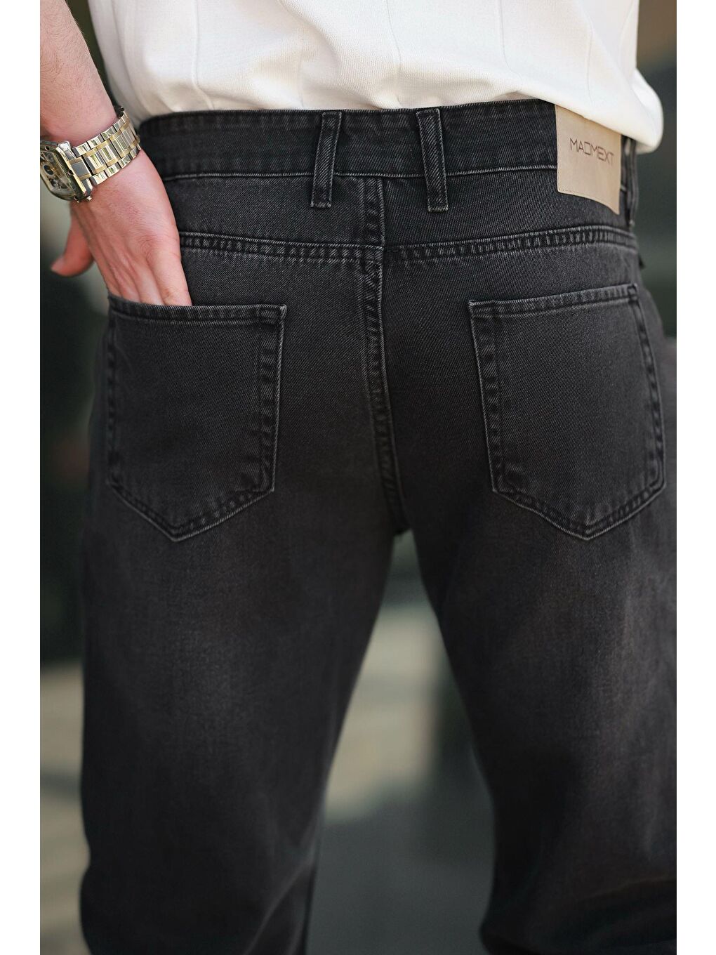 Gri Füme Erkek Jean Pantolon E7419-4