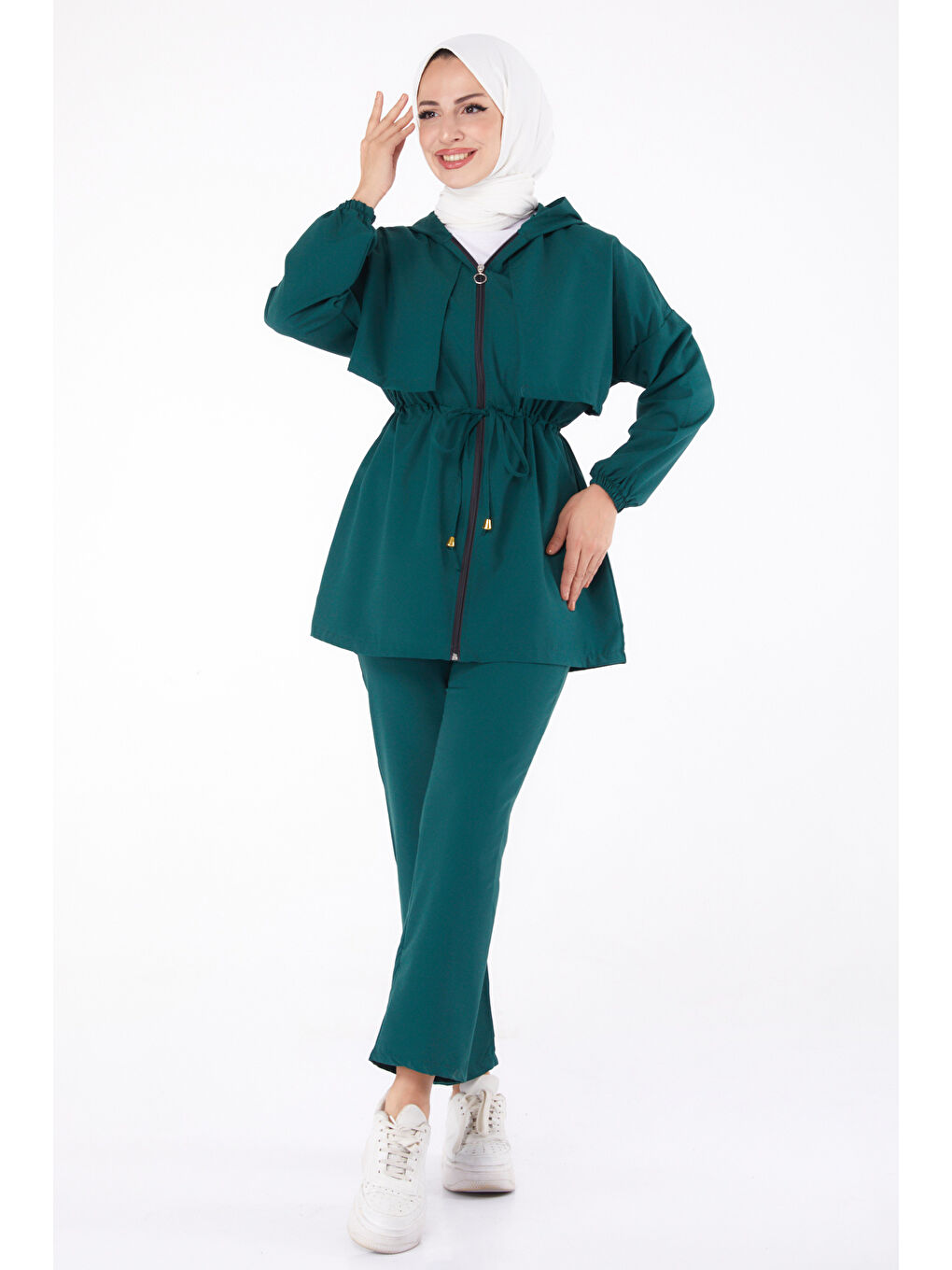 Yeşil Önden Bağlamalı İkili Takım Zümrüt - 27073
