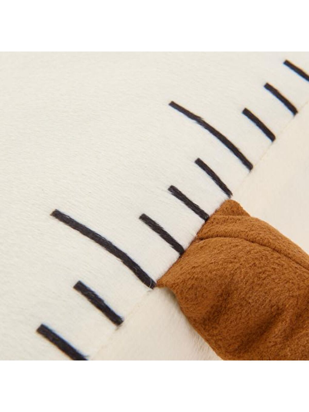 Soft Cetvel Figürlü Yastık - Beyaz - 42x14 cm-2