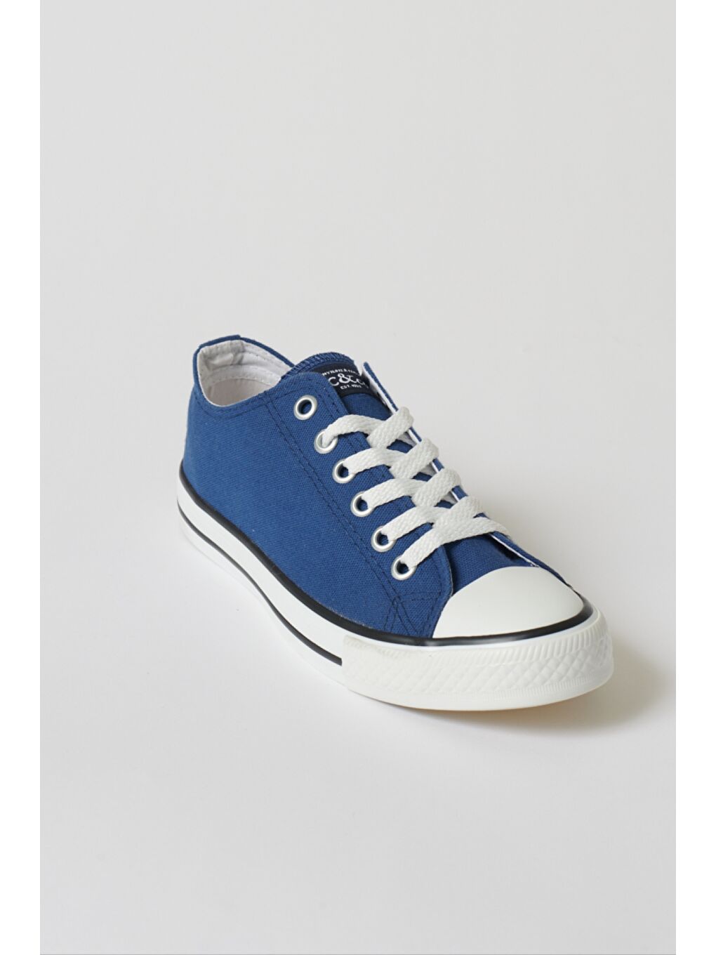 Erkek İndigo Günlük Rahat Kanvas Spor Ayakkabı-2