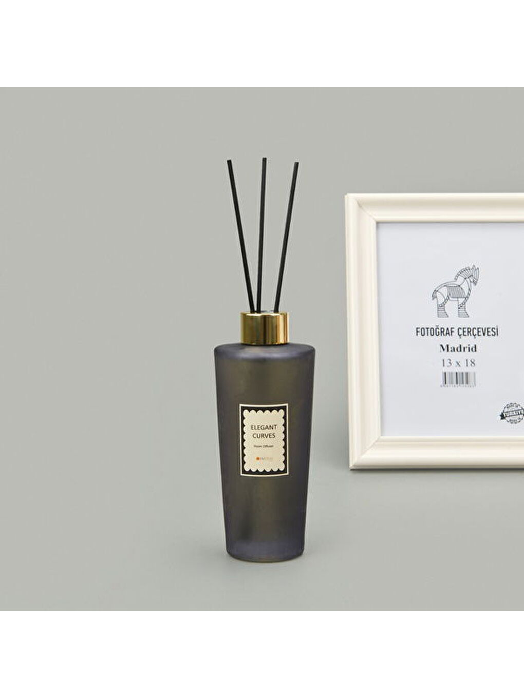 Deco Elegant Curves Çubuklu Oda Kokusu - Siyah - 200 ml-3