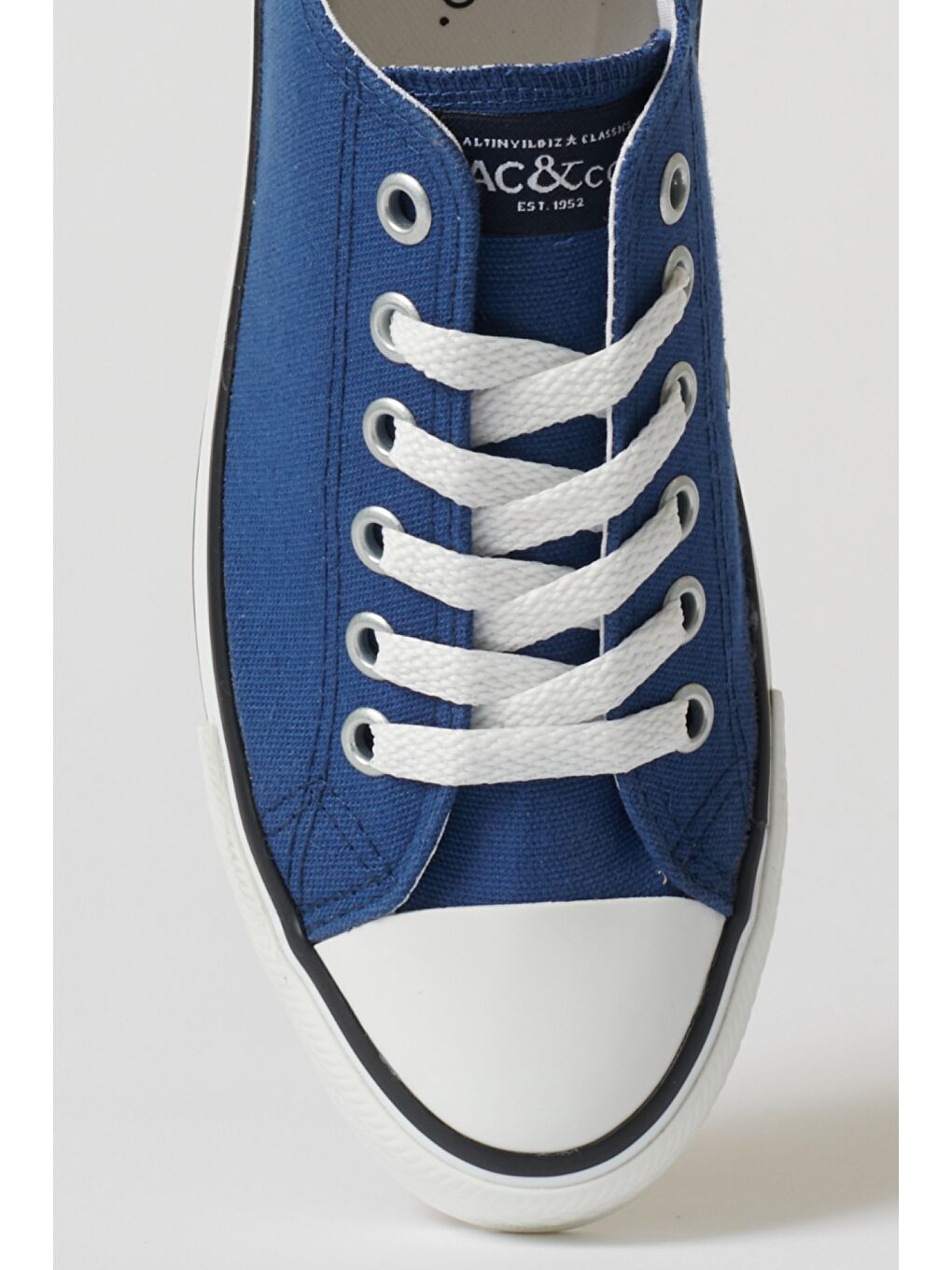 Erkek İndigo Günlük Rahat Kanvas Spor Ayakkabı-4