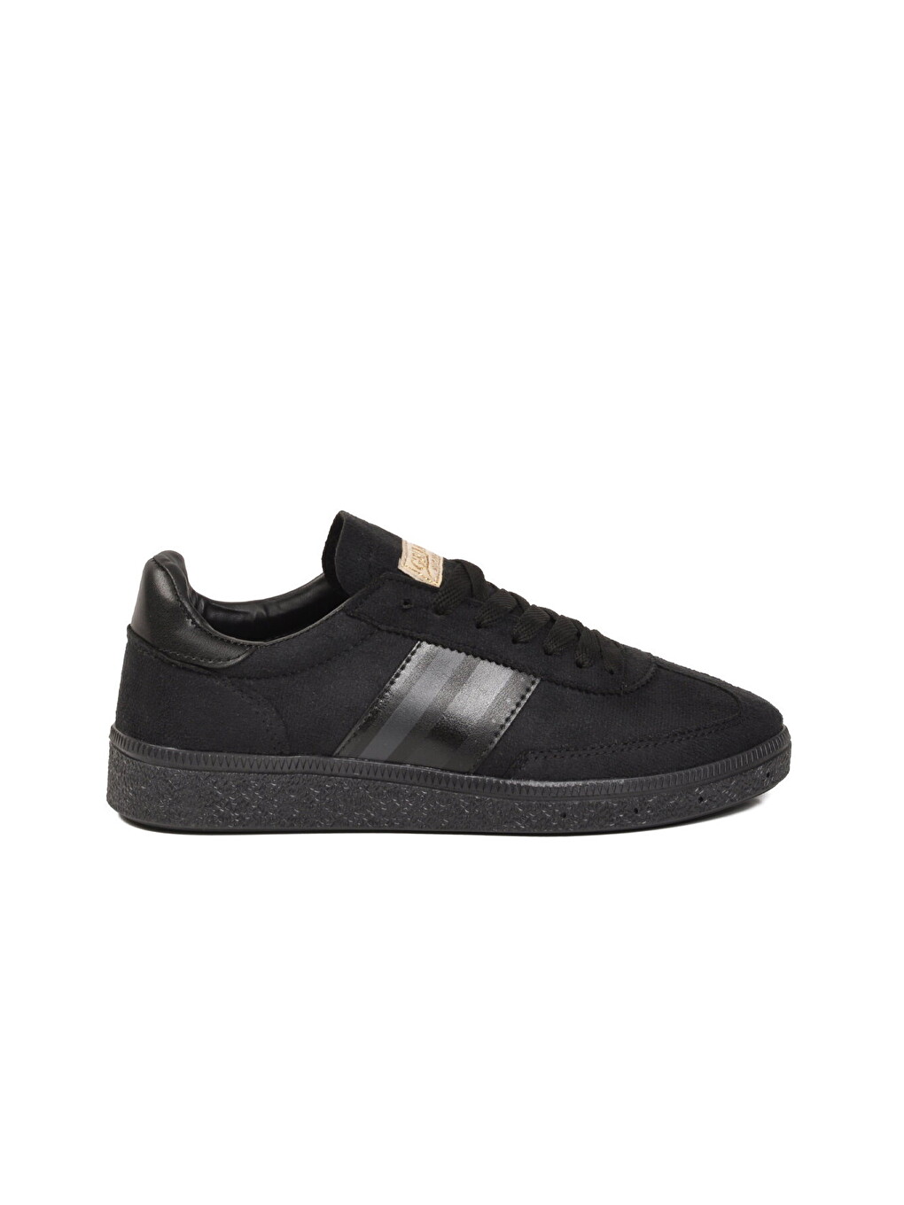 Siyah Bağcıklı Esnek Unisex Spor Ayakkabı 015 G-1