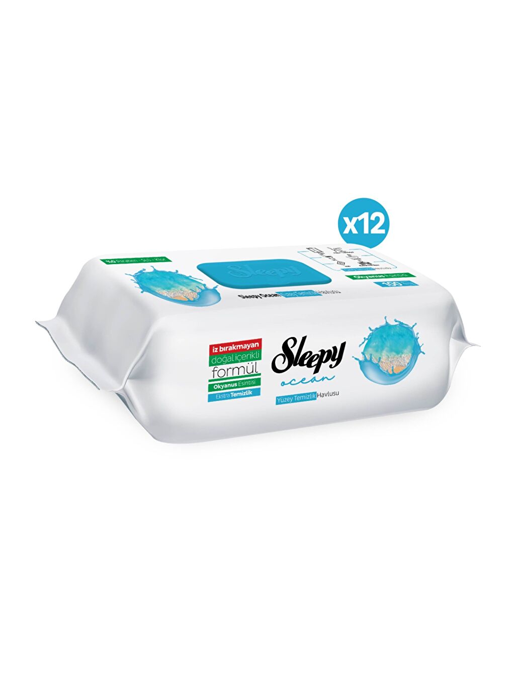 Ocean Yüzey Temizlik Havlusu&mendili Okyanus Esintisi 12x100 (1200 Yaprak)-1