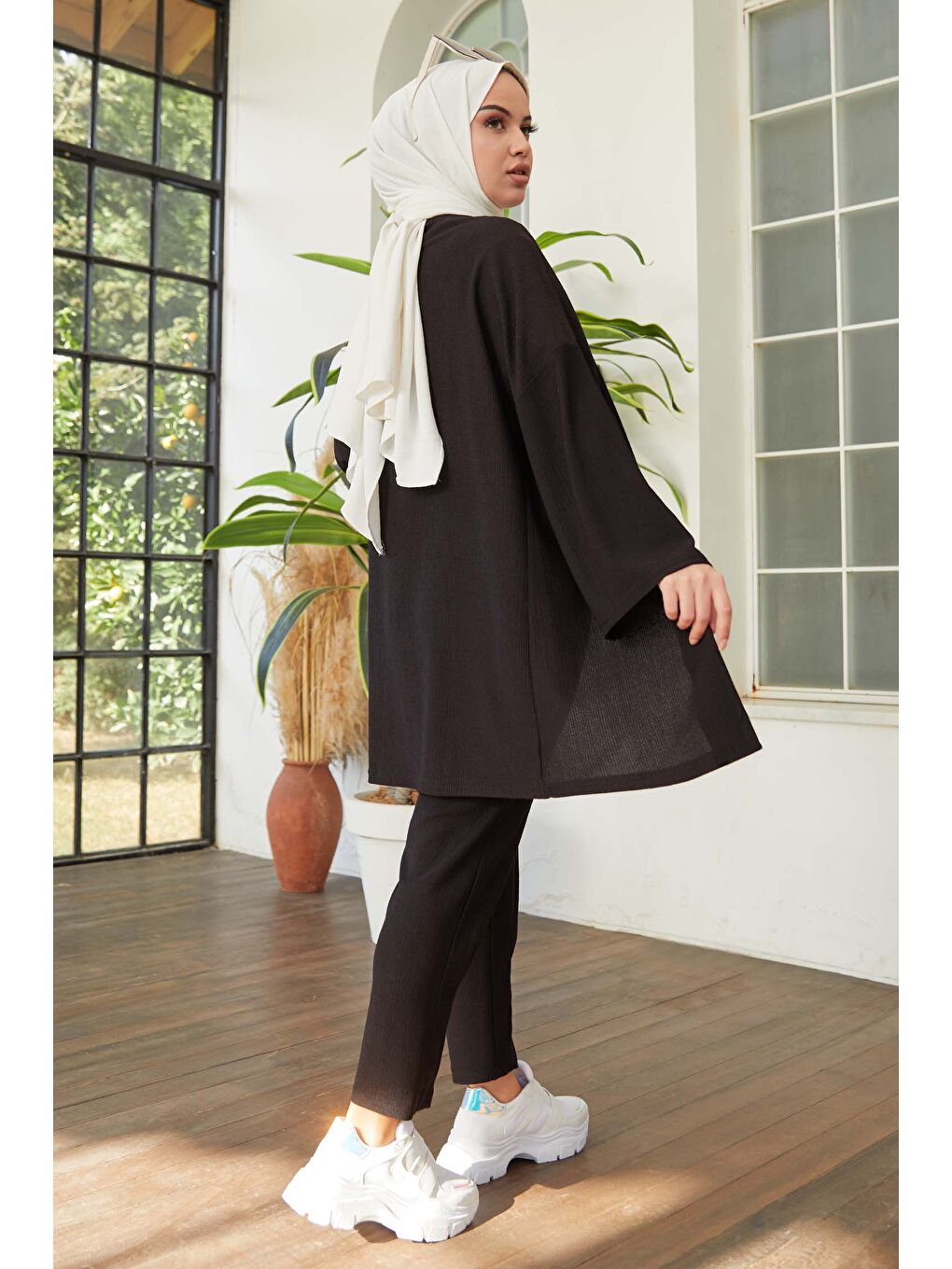 Hırka Pantolon İkili Takım Siyah - 27115-4