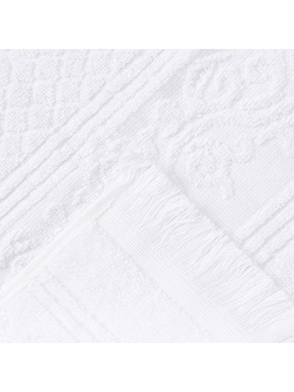 Soft Vivin 2'li Havlu Seti - Beyaz - 30x30 cm-1