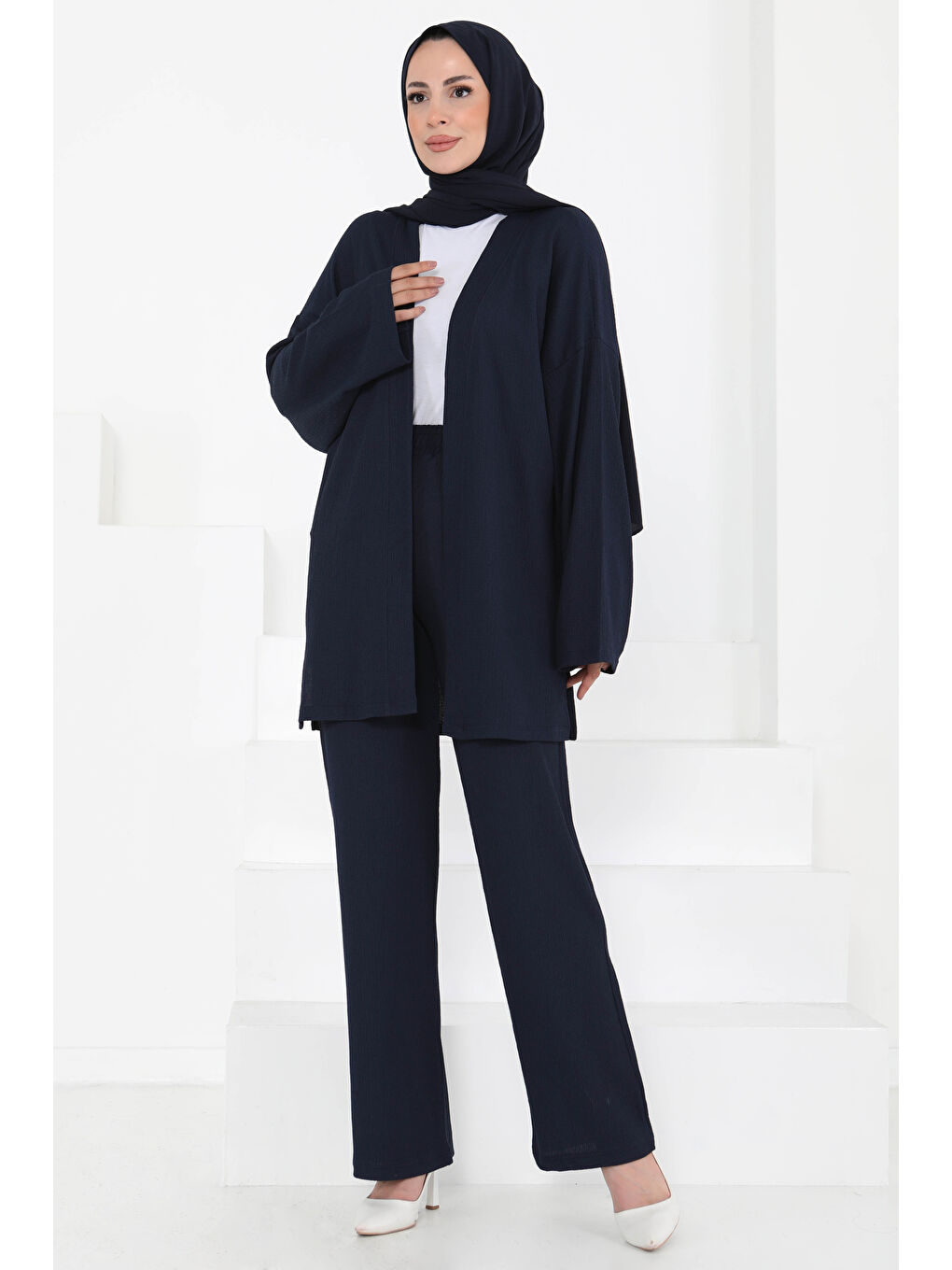 Cepli Kimono Takım Lacivert - 27131-1