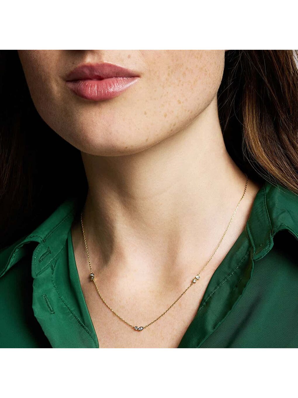 Sarı JA7287-710 Kadın Kolye-4