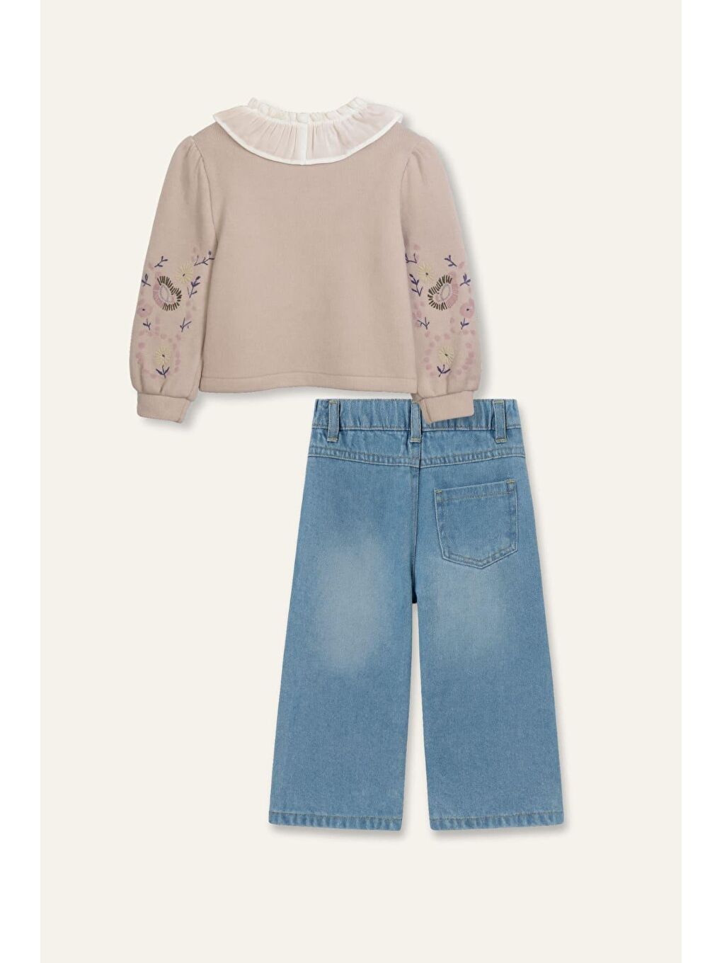 Kız Çocuk 3'Lü Takım  - Bej-3